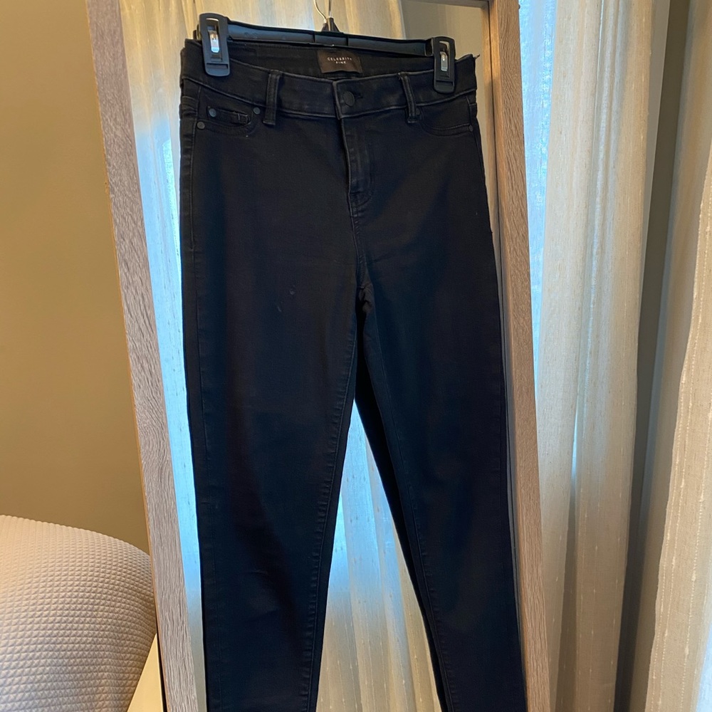 Black Mid Rise Jeans